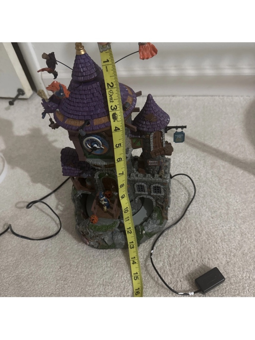 NEW LEMAX Witch Clock Tower Village (Lights up, moves, and makes noise) - Picture 6 of 9